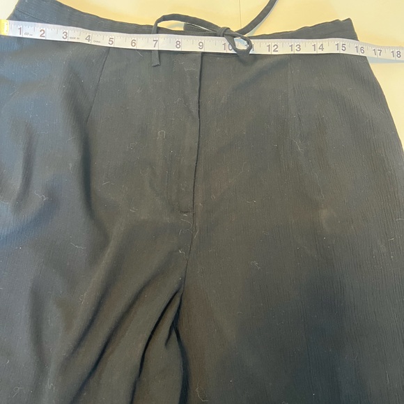 Pendelton Relaxed Elastic Waist Tie Trousers Black size 18 - Picture 9 of 12